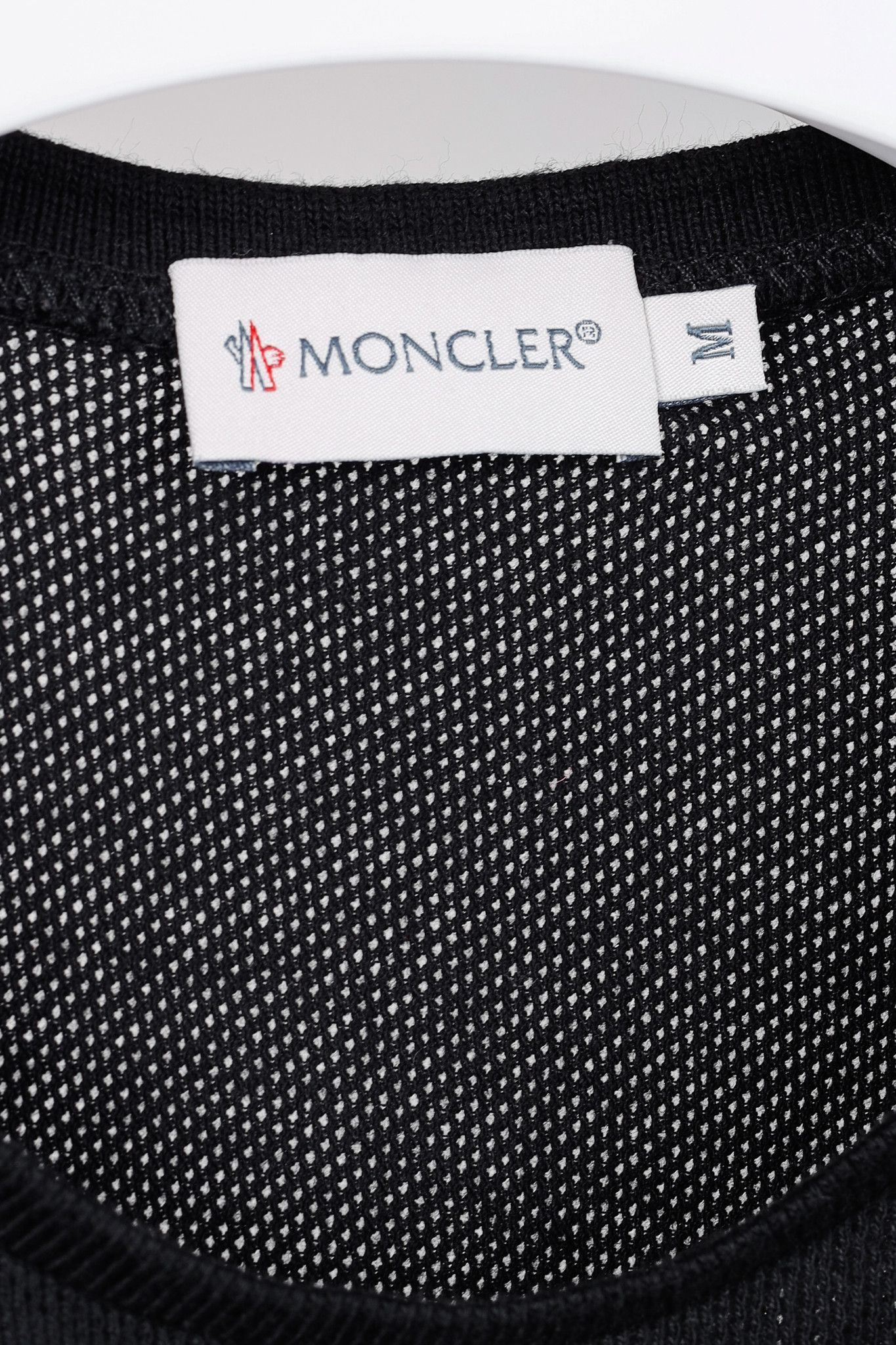 Moncler Moncler Black Cotton Ruffled Peplum T-Shirt Size M / US 6-8 / IT 42-44 - 3 Thumbnail
