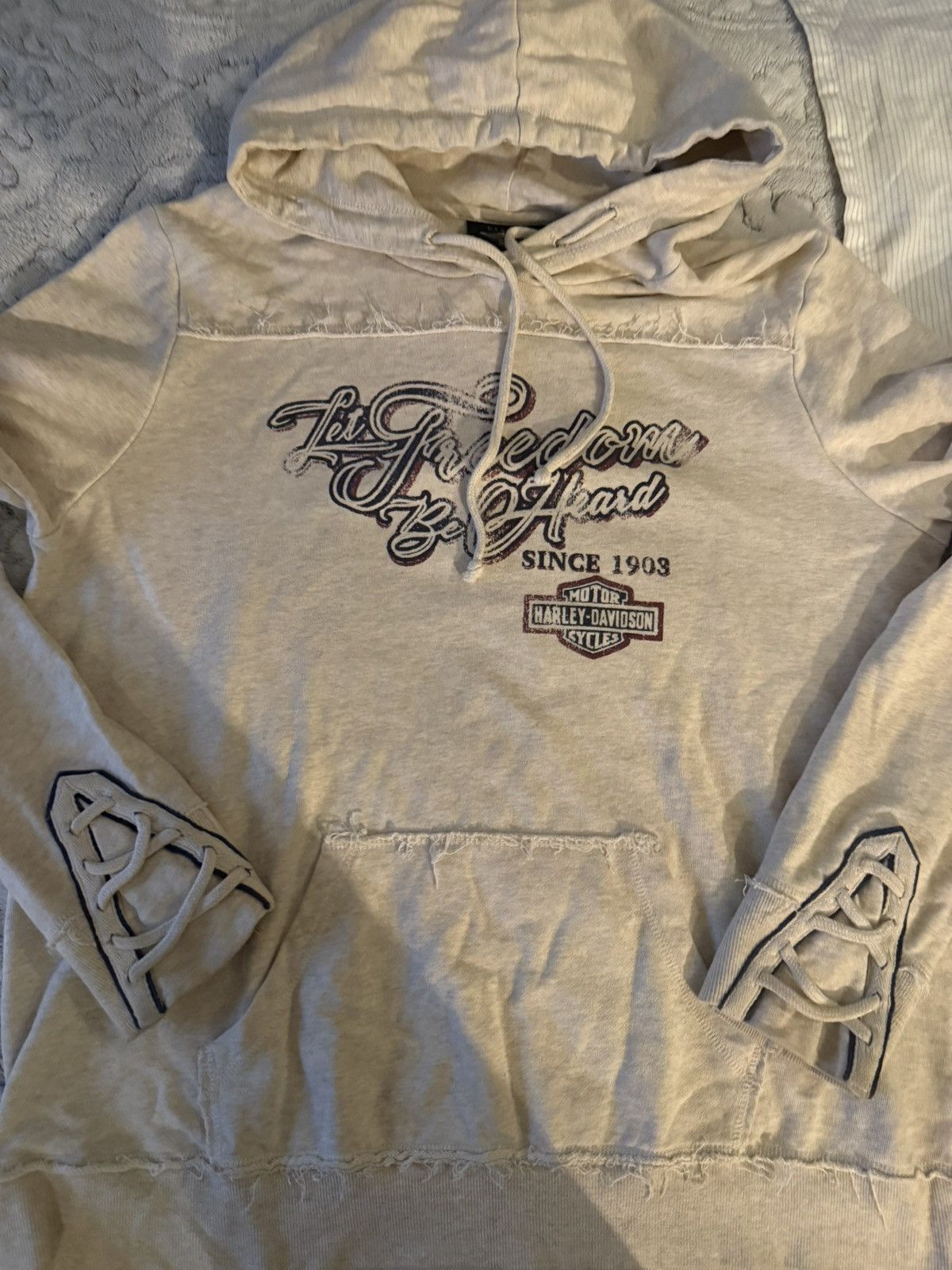Harley Davidson harley davidson let freedom be head hoodie Size US M / EU 48-50 / 2 - 3 Thumbnail