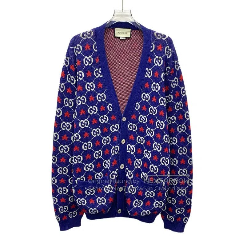 Gucci Gucci Colour block five-pointed star logo jacquard full pr Size US L / EU 52-54 / 3 - 1 Thumbnail
