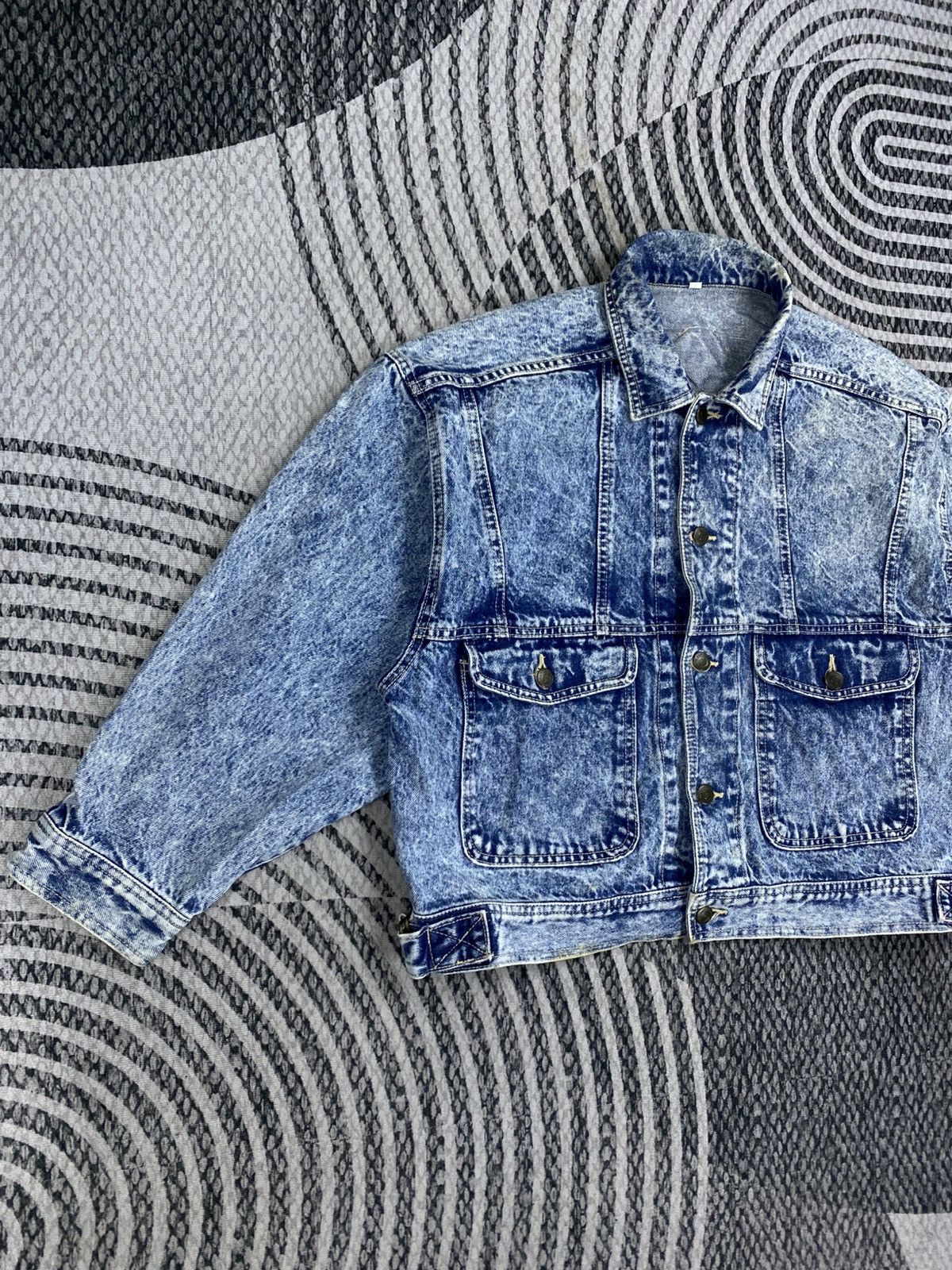 Japanese Brand Vintage Bell Scott Blue Washed Baggy Trucker Denim Jacket Size M / US 6-8 / IT 42-44 - 3 Thumbnail