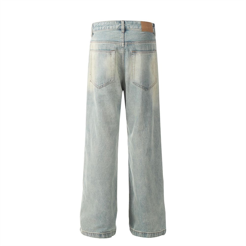 Japanese Brand × Jean American washed men's hip-hop street ripped jeans Size US 32 / EU 48 - 3 Thumbnail