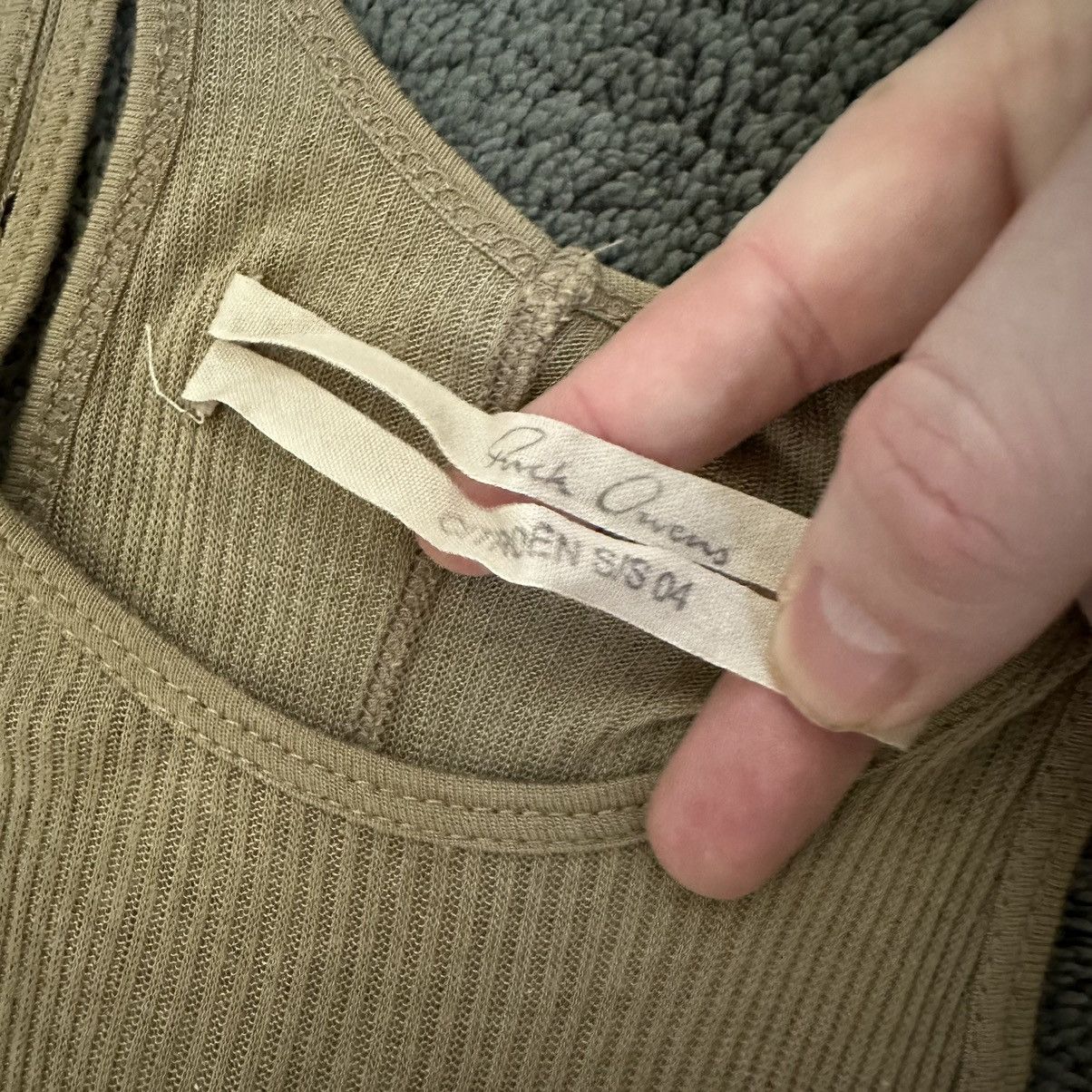 Rick Owens Rick Owens Spring 2004 Archive Tank Top Size M / US 6-8 / IT 42-44 - 2 Thumbnail