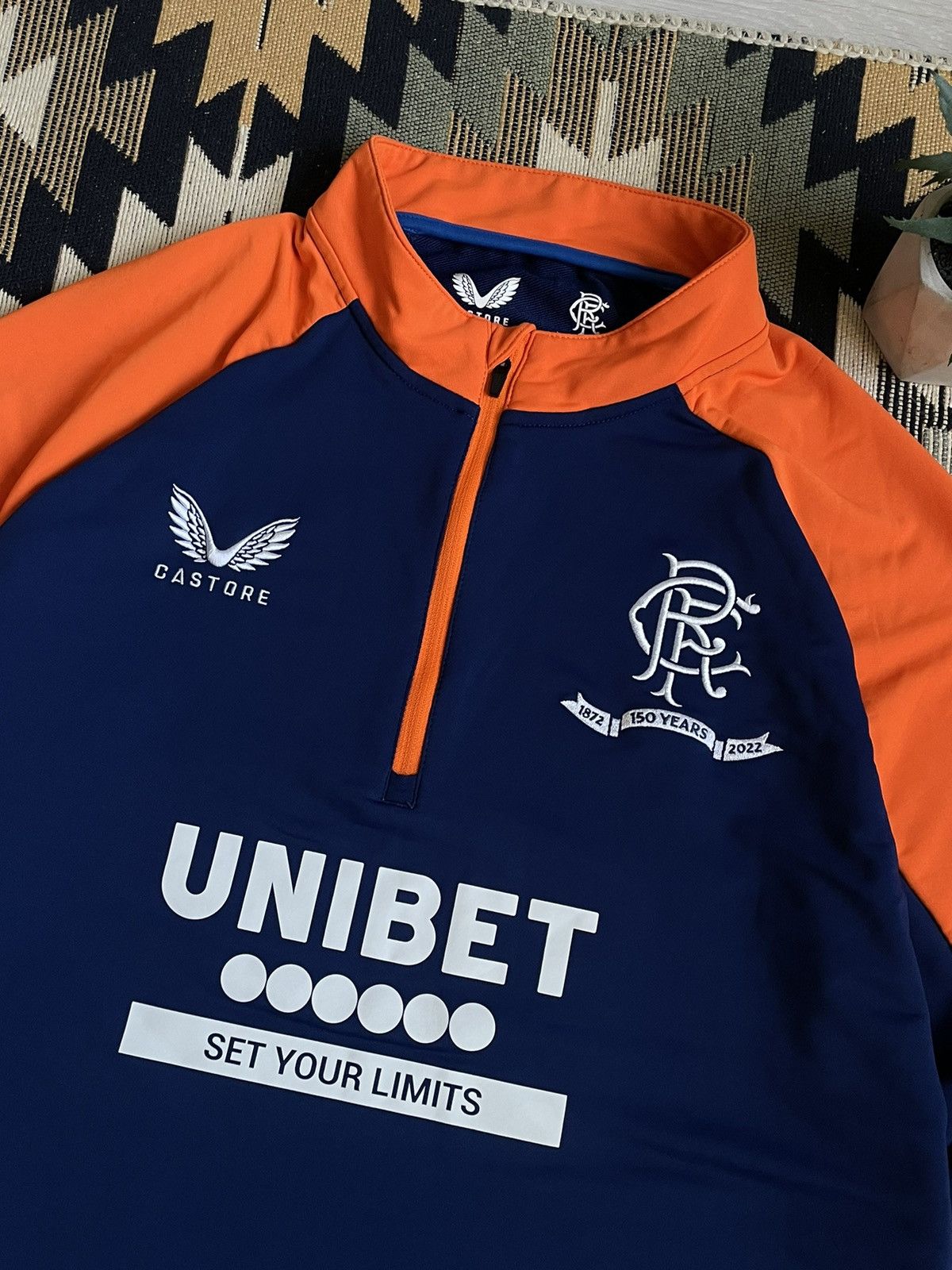 Castore Castore Rangers 1/3 Zip Training Longsleve Size US XL / EU 56 / 4 - 5 Thumbnail