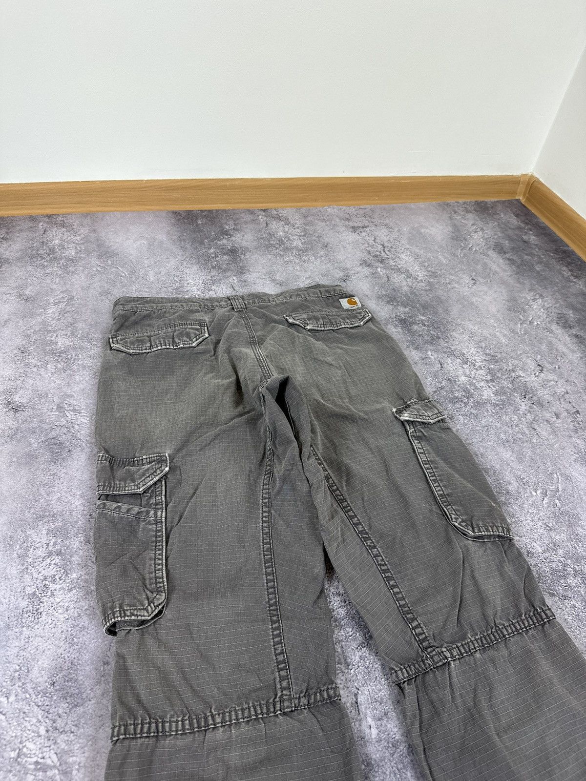 Carhartt Vintage Carhartt Distressed Cargo Opium Faded USA Work Pants Size US 32 / EU 48 - 6 Thumbnail