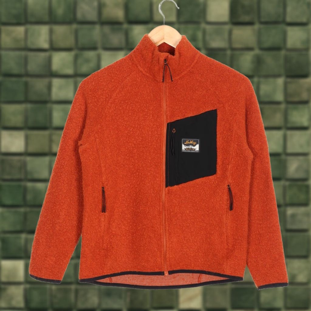 Vintage LUNDHAGS FLOK WOOL Pile Jacket Women M Outdoor Hiking MJ6385 Orange Wool Pile Jacket Womens Outdoor Casual Winter 2000s Size M / US 6-8 / IT 42-44 - 1 Thumbnail