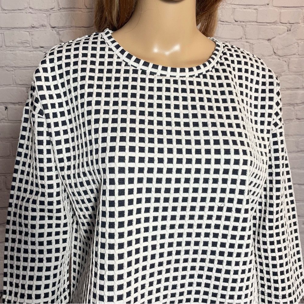 Lou & Grey Lou & Grey Cotton Black White 3/4 Sleeve Top Size M Size M / US 6-8 / IT 42-44 - 3 Thumbnail