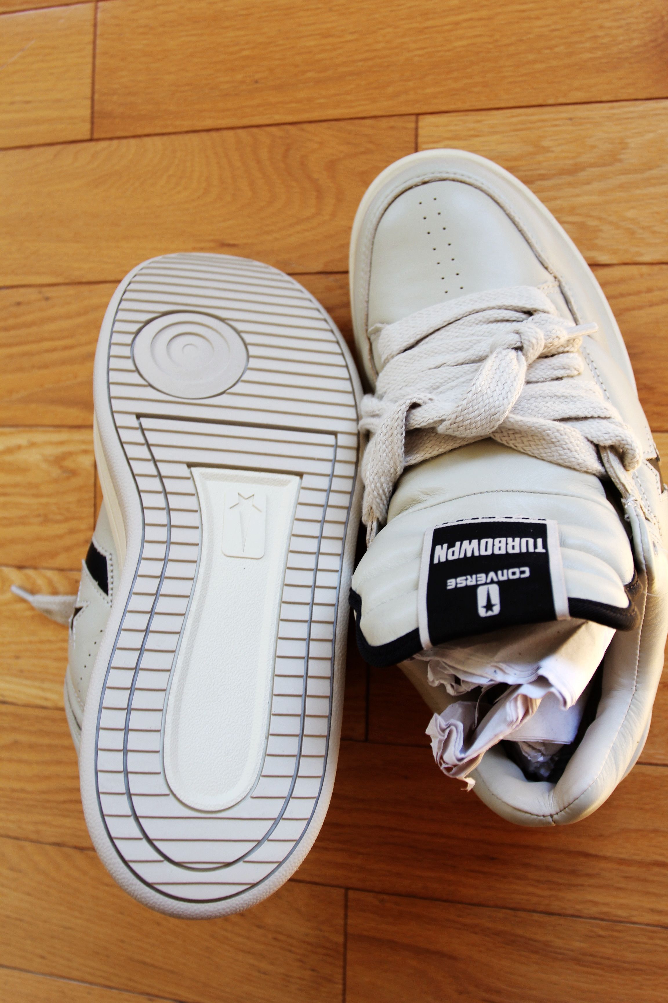 Converse × Rick Owens Drkshdw BNWT SS25 RICK OWENS DRKSHDW TURBOWPN OX SNEAKERS OYSTER 9 Size US 9 / EU 42 - 5 Thumbnail