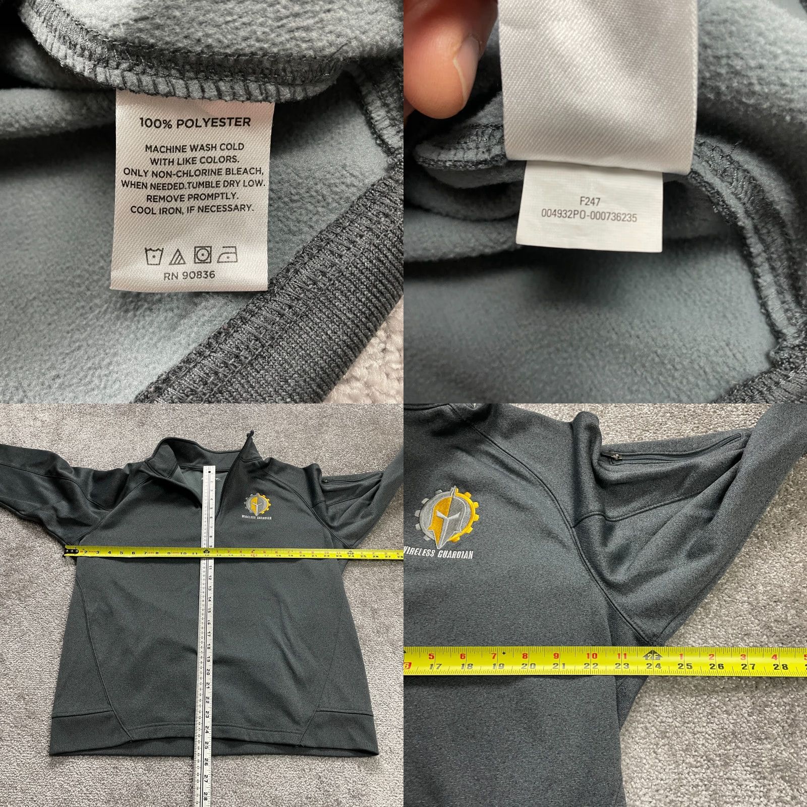 Vintage VINTAGE Sport-Tek Sweatshirt Mens Large Dark Gray Zip Up High Neck Fleece Jacket Outdoor Size US L / EU 52-54 / 3 - 8 Thumbnail