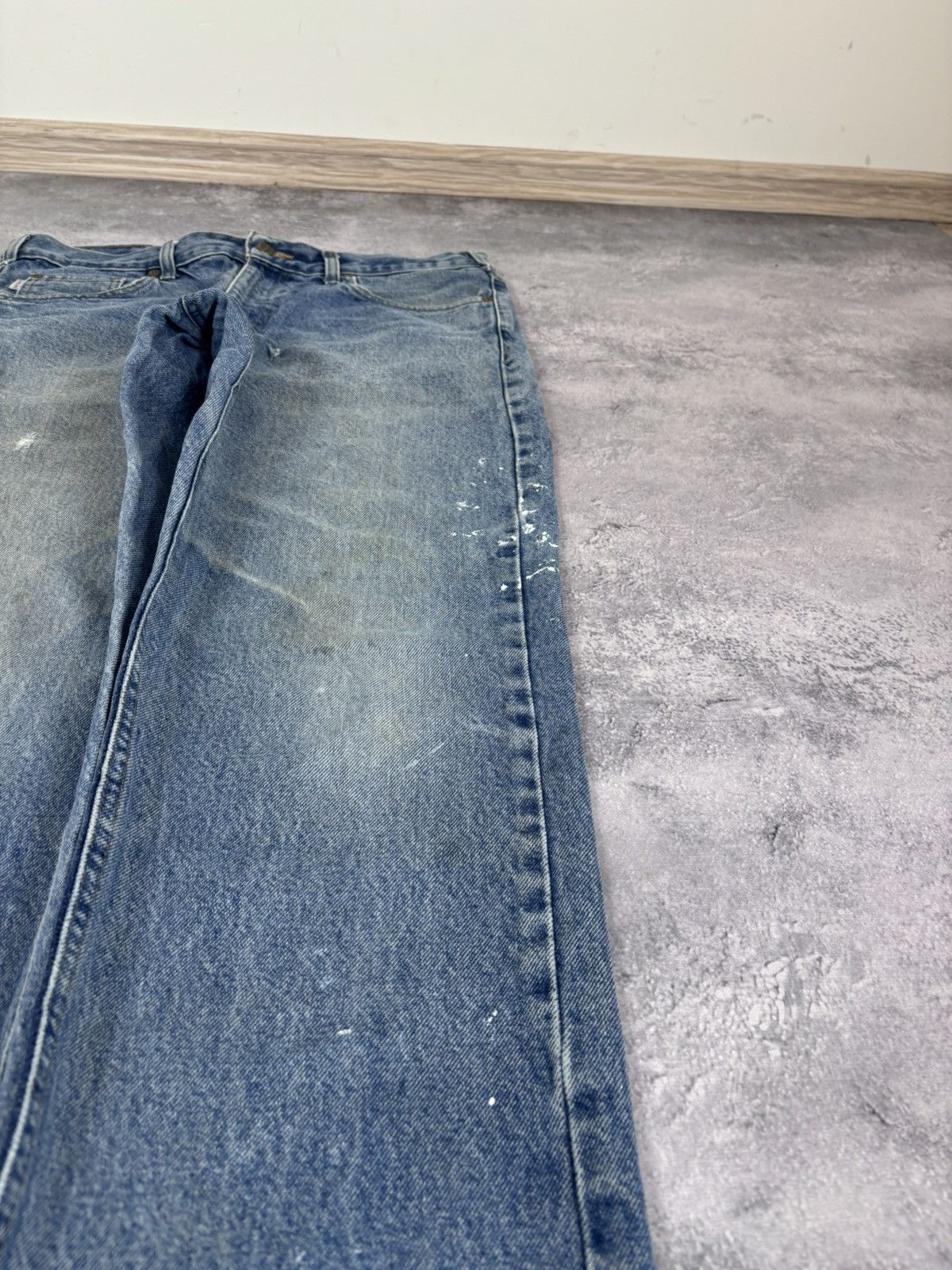 Carhartt Carhartt Men’s Denim Jeans Faded Blue USA Workwear B18 DST Size US 34 / EU 50 - 12 Thumbnail