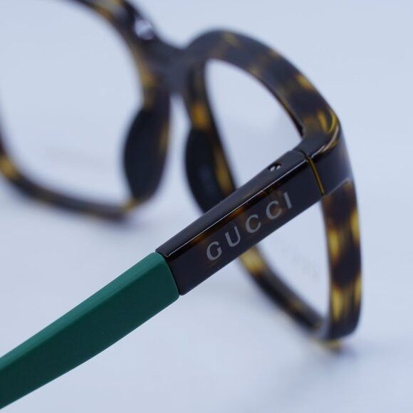 Gucci Gucci GG1738O 003 Eyeglasses Havana/Green - Lowest Price! Size ONE SIZE - 5 Thumbnail