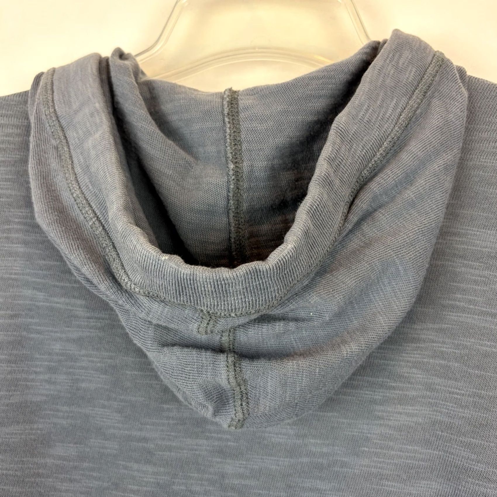 Faherty Faherty Hoodie Mens M Blue Solid Logo Hooded Cotton Knit Size US M / EU 48-50 / 2 - 7 Thumbnail