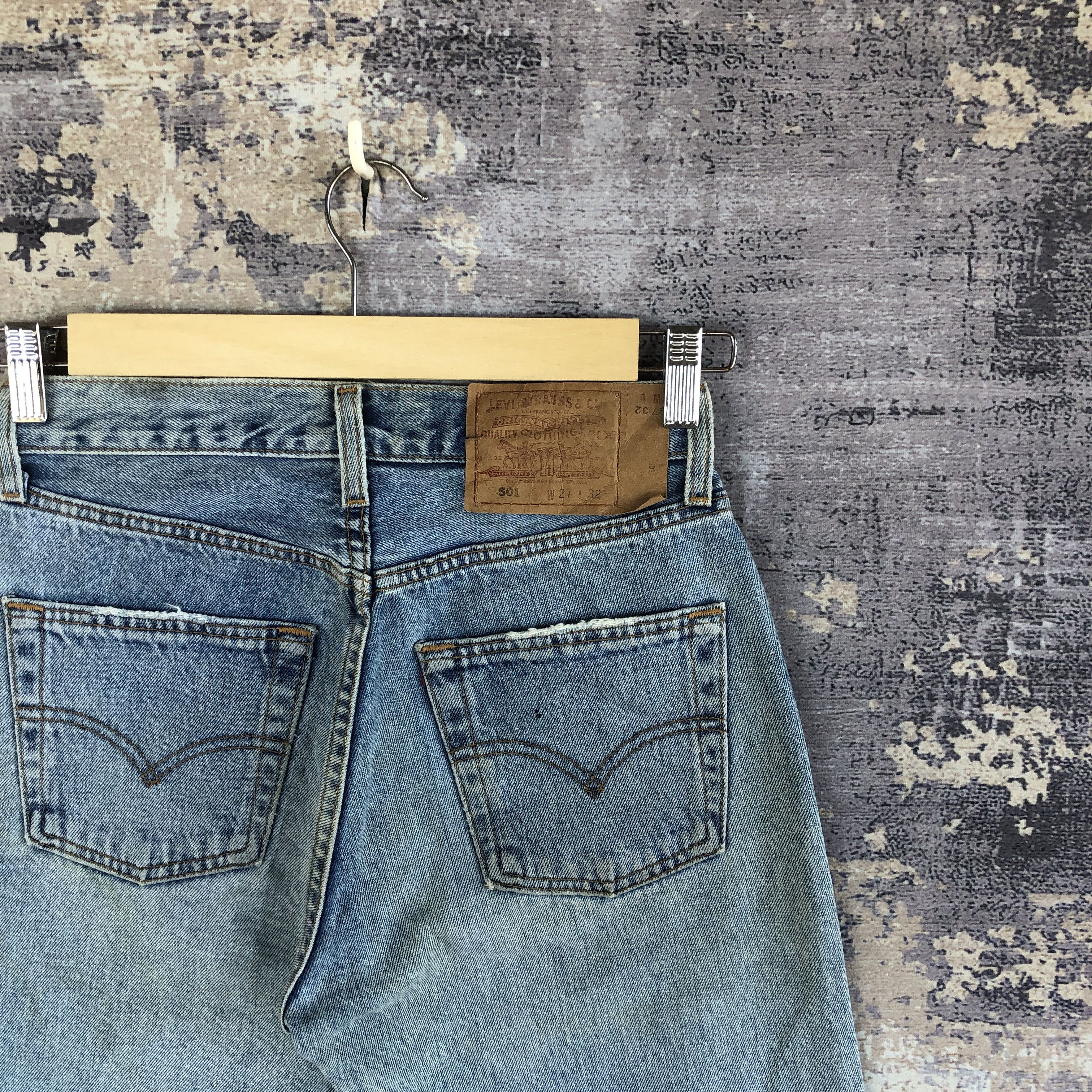Levi's Vintage 90s Levis 501 Faded Jeans Levi's Light Wash Denim Size 26" / US 2 / IT 38 - 5 Thumbnail