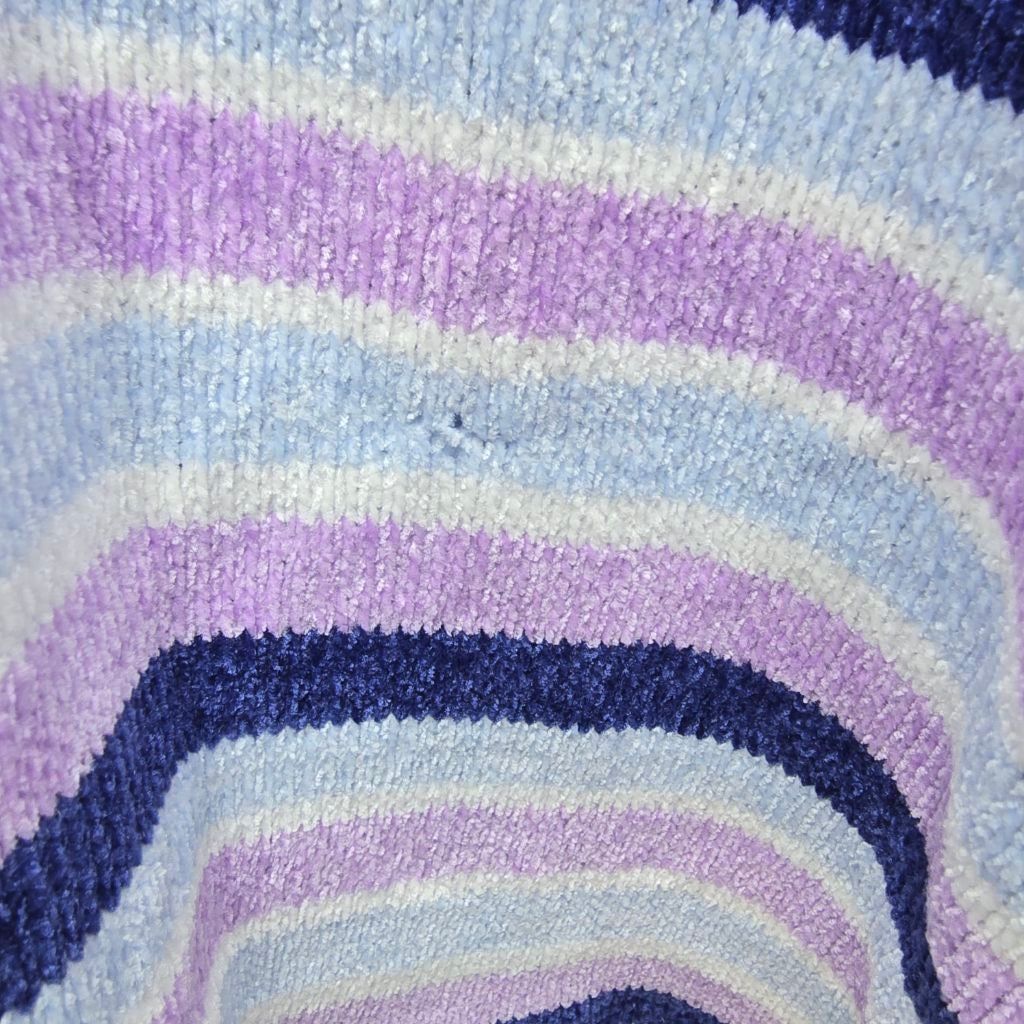 The Unbranded Brand Women's Chenault Striped Crew Neck Sweater S Purple Blue Size S / US 4 / IT 40 - 2 Thumbnail