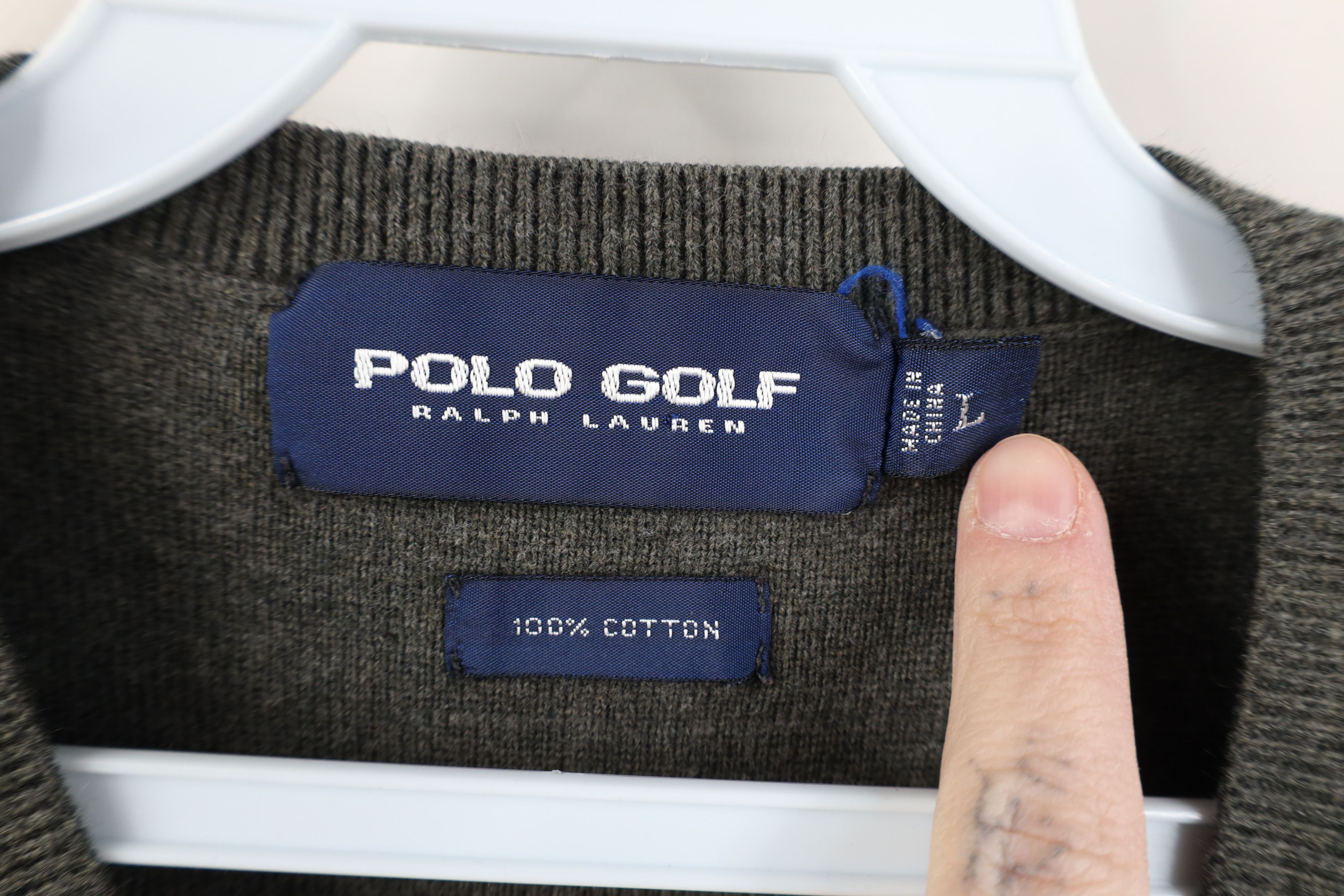 Polo Ralph Lauren Vintage 90s Y2K Polo Golf Ralph Lauren Sweater Vest Gray Size US L / EU 52-54 / 3 - 7 Thumbnail