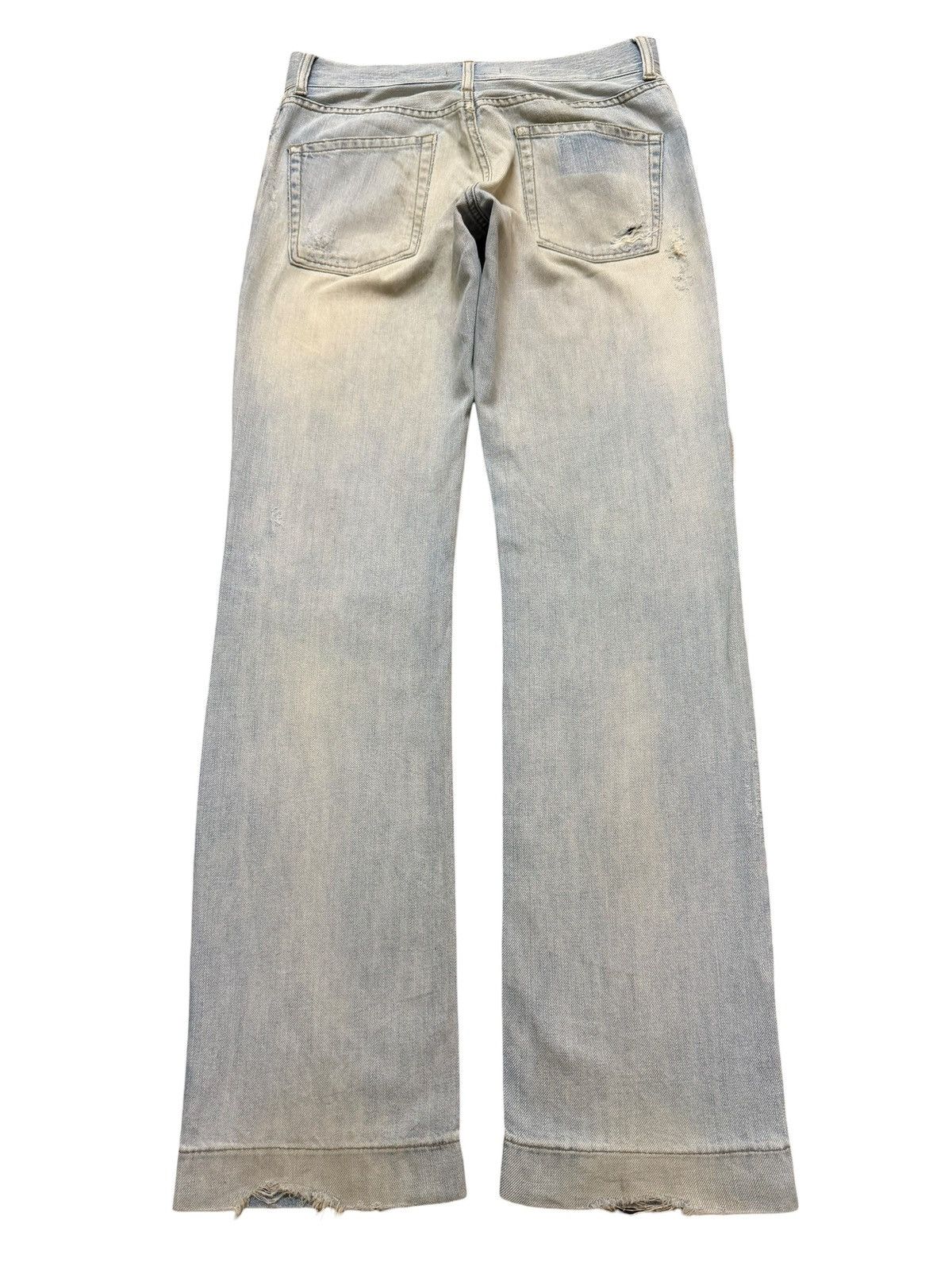 Dolce & Gabbana Vintage 90s Dolce & Gabbana Light Wash Distress Straight Leg Size US 30 / EU 46 - 2 Thumbnail