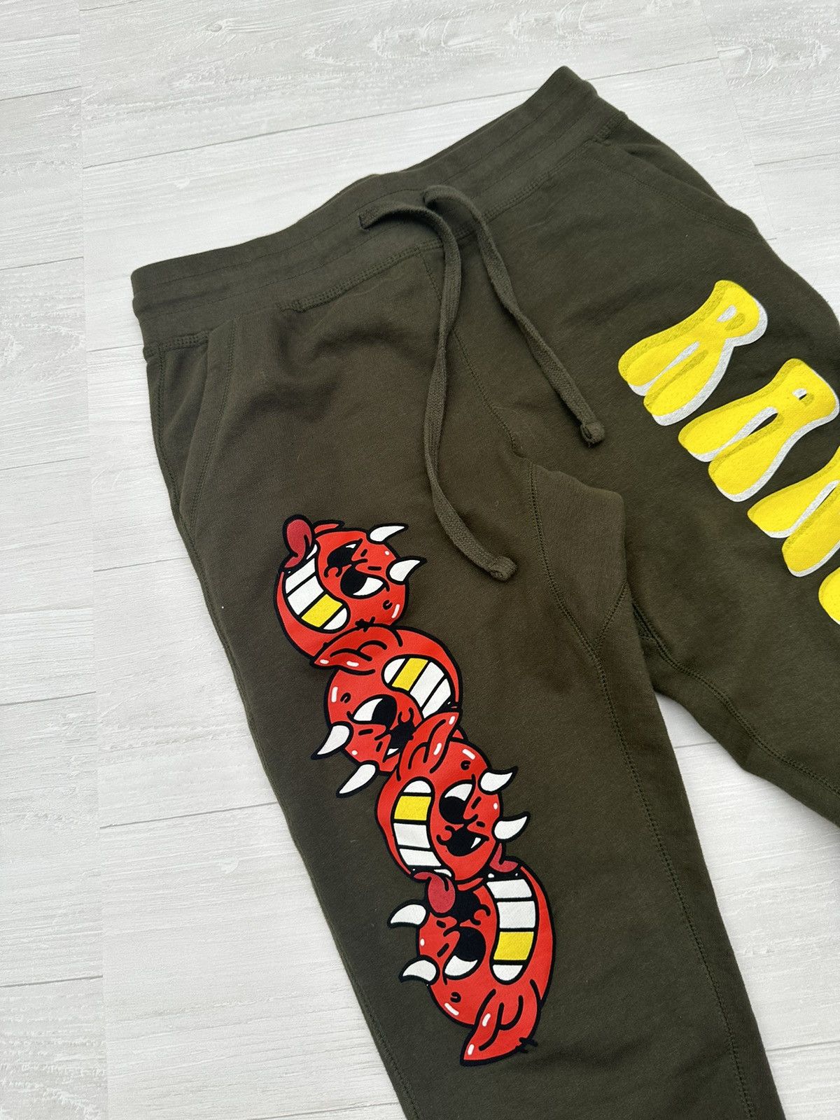 Ransom Clothing Ransom Clothing Puff Print Devil Logo Sweatpants Joggers Size US 32 / EU 48 - 3 Thumbnail