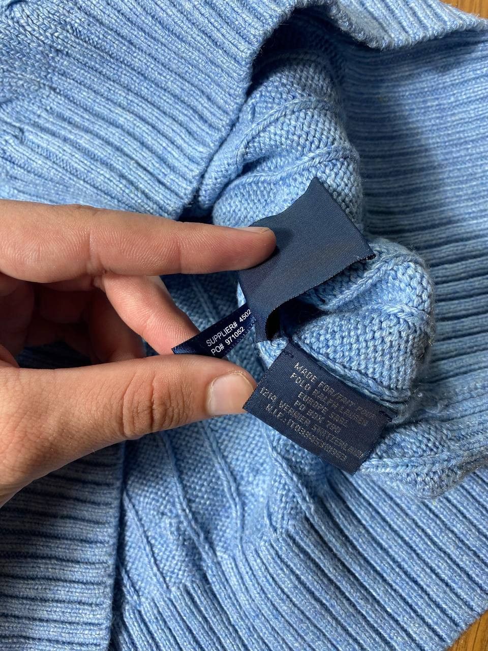 Polo Ralph Lauren POLO RALPH LAUREN Shawl Neck Cotton Sweater Size US M / EU 48-50 / 2 - 4 Thumbnail