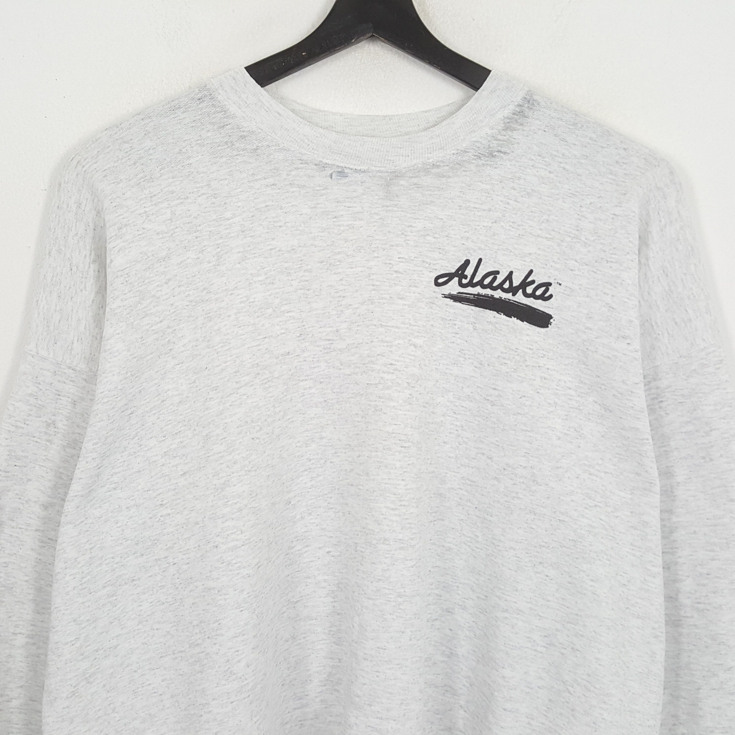 Vintage ALASKA Streetwear Style Vintage Sweatshirt Size US XXL / EU 58 / 5 - 2 Thumbnail