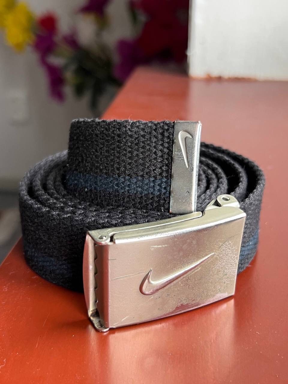 Nike Vintage 00s Nike Avantgarde logo Steel Metal Swoosh Buckle Size ONE SIZE - 2 Thumbnail