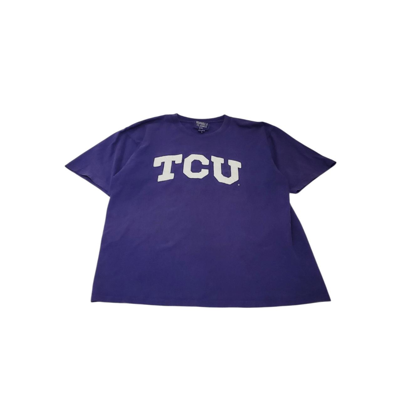 NCAA Y2K TCU Horned Frogs Embroidered Arc Logo T-Shirt Size US L / EU 52-54 / 3 - 1 Thumbnail