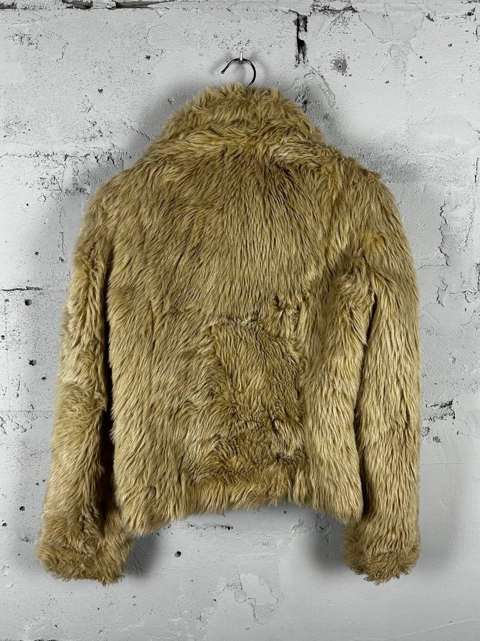 Other Vintage Avantgarde Biker Cropped Faux Fur Jacket Y2K Size S / US 4 / IT 40 - 9 Thumbnail