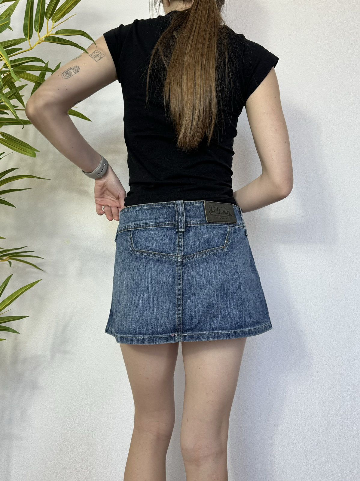 Von Dutch VINTAGE RARE VON DUTCH MINI SKIRT Size 30" / US 8 / IT 44 - 4 Thumbnail