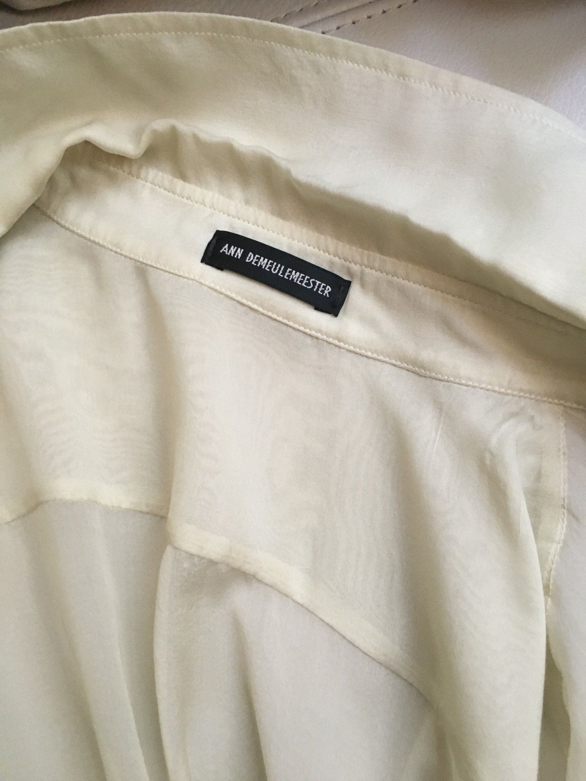 Ann Demeulemeester Ann Demeulemeester Bjarn Silk Ruffled Shirt Size US M / EU 48-50 / 2 - 6 Thumbnail