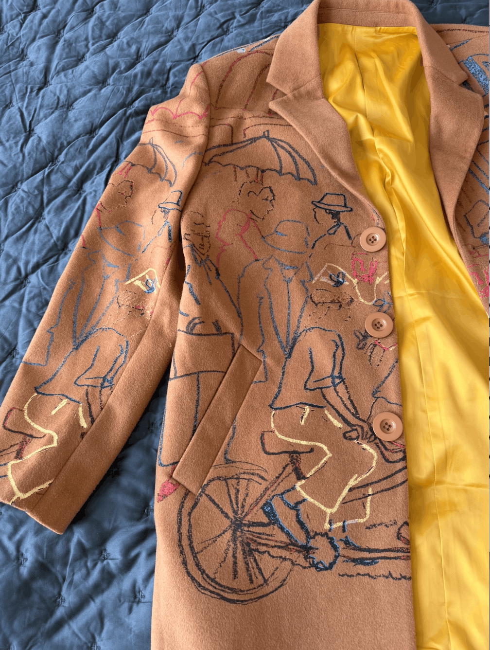 KidSuper Tandem Bicycle Coat Size US L / EU 52-54 / 3 - 4 Thumbnail