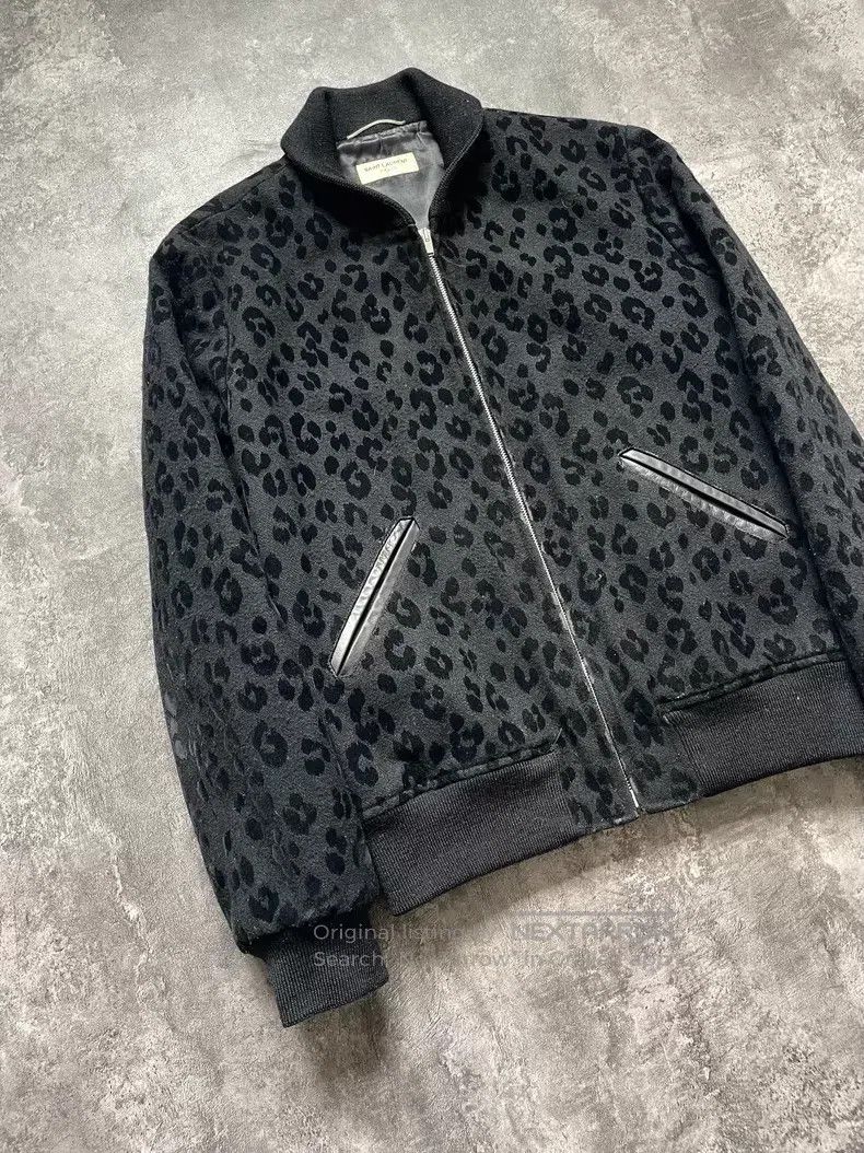 Saint Laurent Paris Saint Laurent Paris Dark Leopard Print Wool Patchwork Jack Size US M / EU 48-50 / 2 - 2 Thumbnail