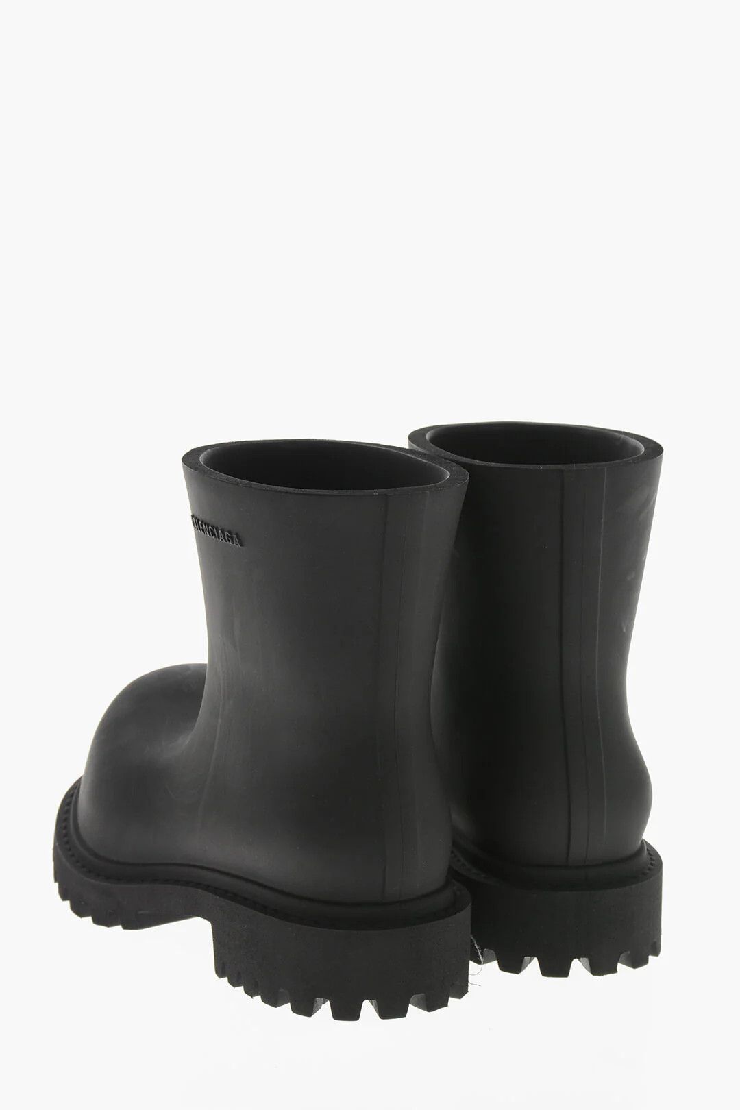 Balenciaga og1mm0326 Rigid Rubber Ankle Boots in Black Size US 9 / IT 39 - 3 Thumbnail