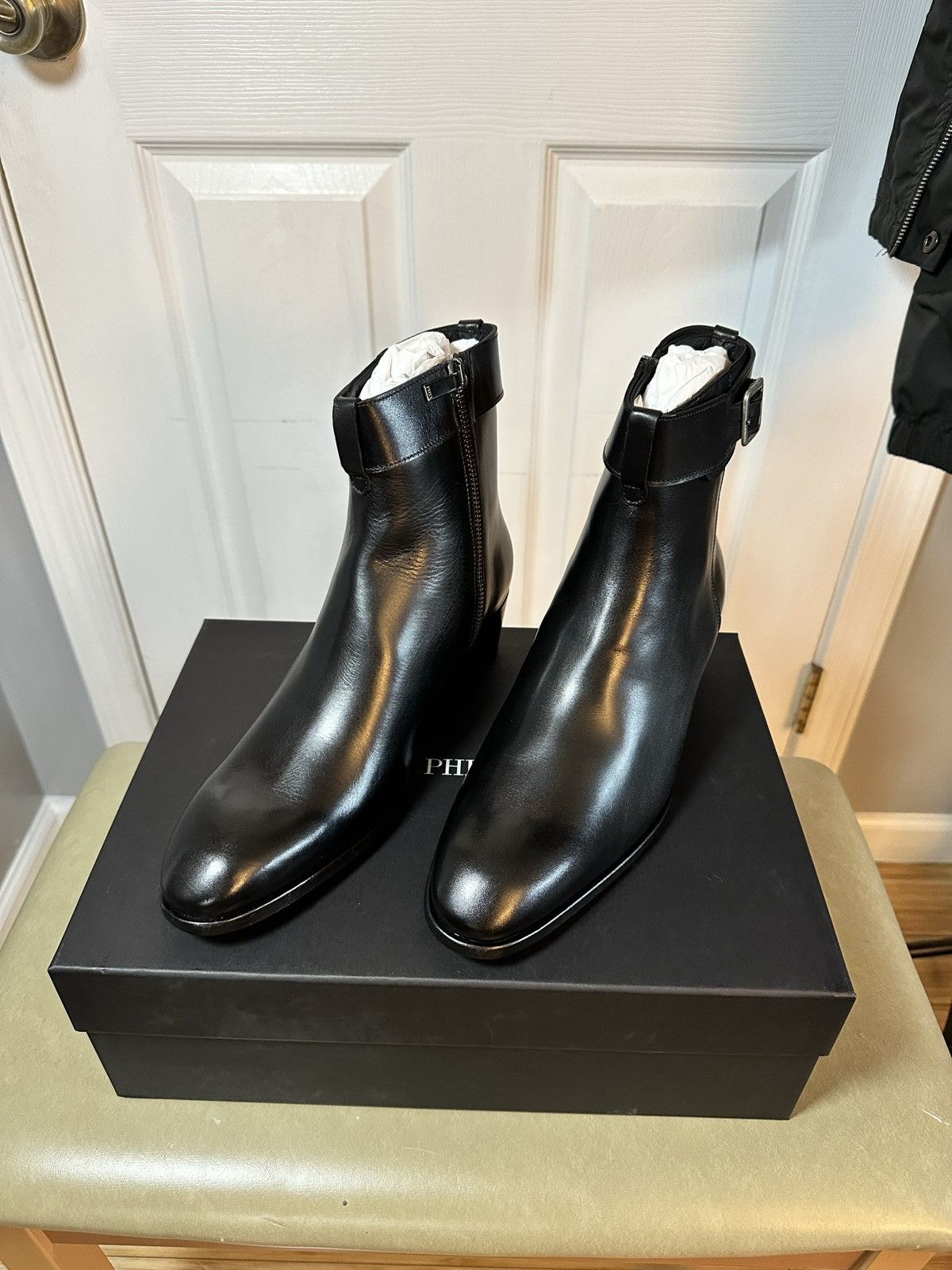 Phix Clothing Phix Clothing Black Buckle Strap Leather Boot Size US 8 / EU 41 - 2 Thumbnail