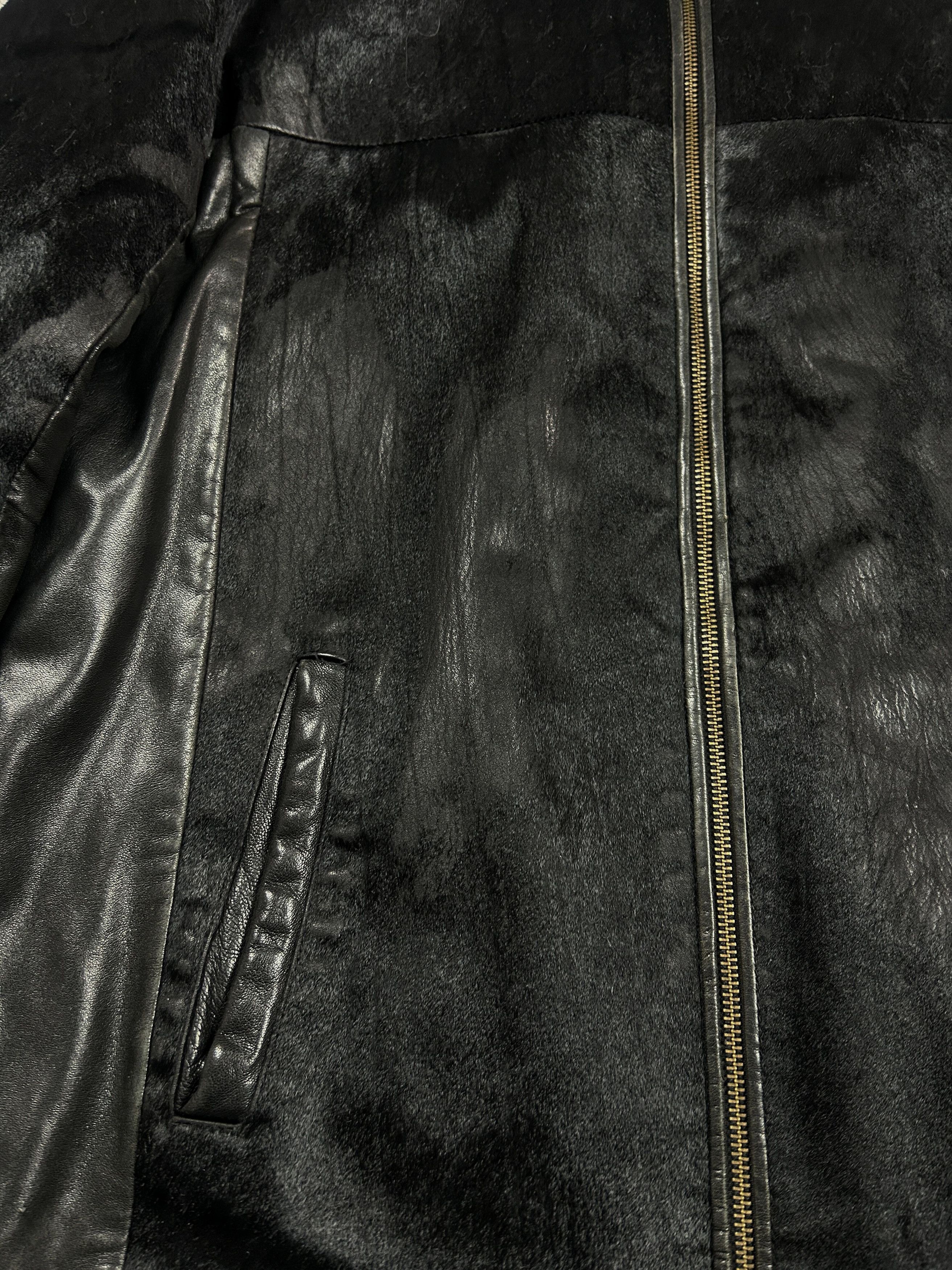 Hysteric Glamour VTG RICK OWENS STYLE REAL LEATHER / FUR JACKET 90s Y2K Size US L / EU 52-54 / 3 - 10 Thumbnail