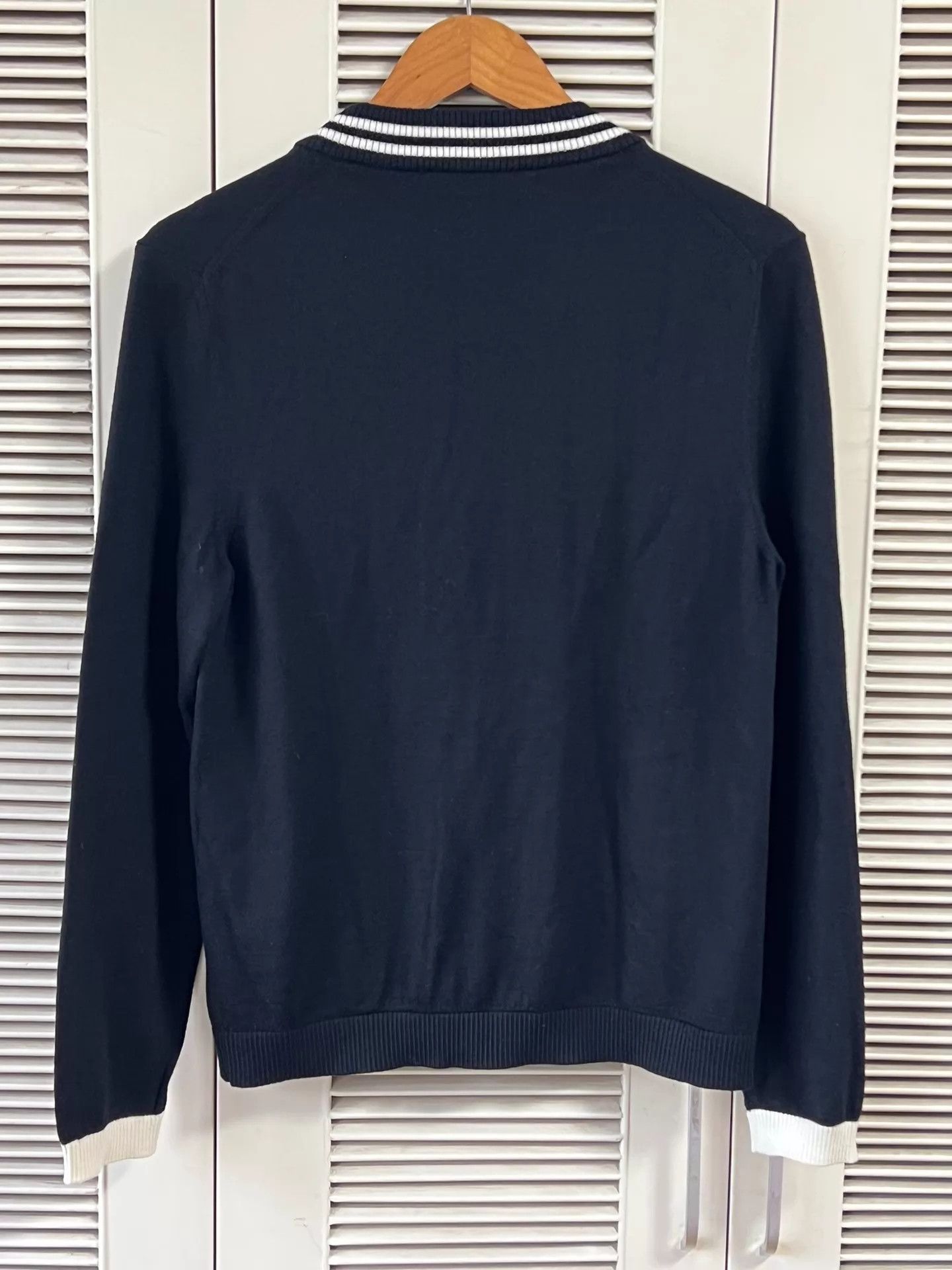 Gucci Gucci Bee Embroidered Knit Cardigan S Navy Size US S / EU 44-46 / 1 - 2 Thumbnail