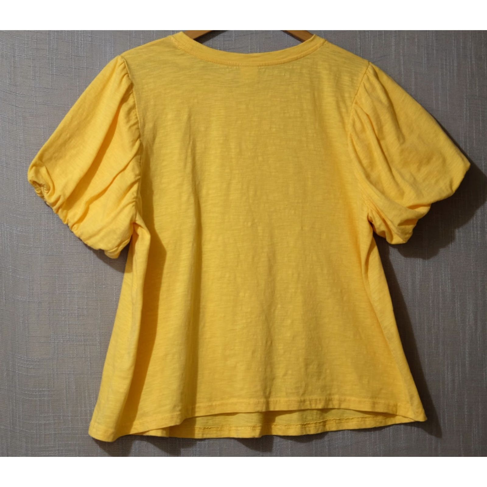 Vintage EUC Time And Tru Maternity Puff Short Sleeve Tee Marigold Womens L Time And Tru Shirt Maternity Puff Sleeve Marigold Womens L Size 36" / US 14 / IT 50 - 5 Thumbnail