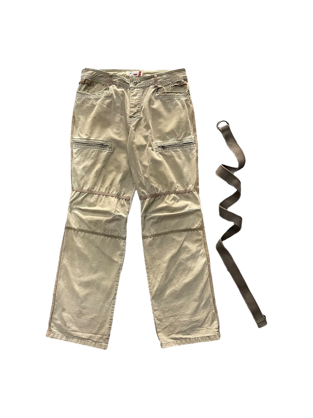 Tete Homme × semanticdesign Romp Street Japan Parachute Cargo Pants With Tactical Belt Size US 32 / EU 48 - 3 Thumbnail