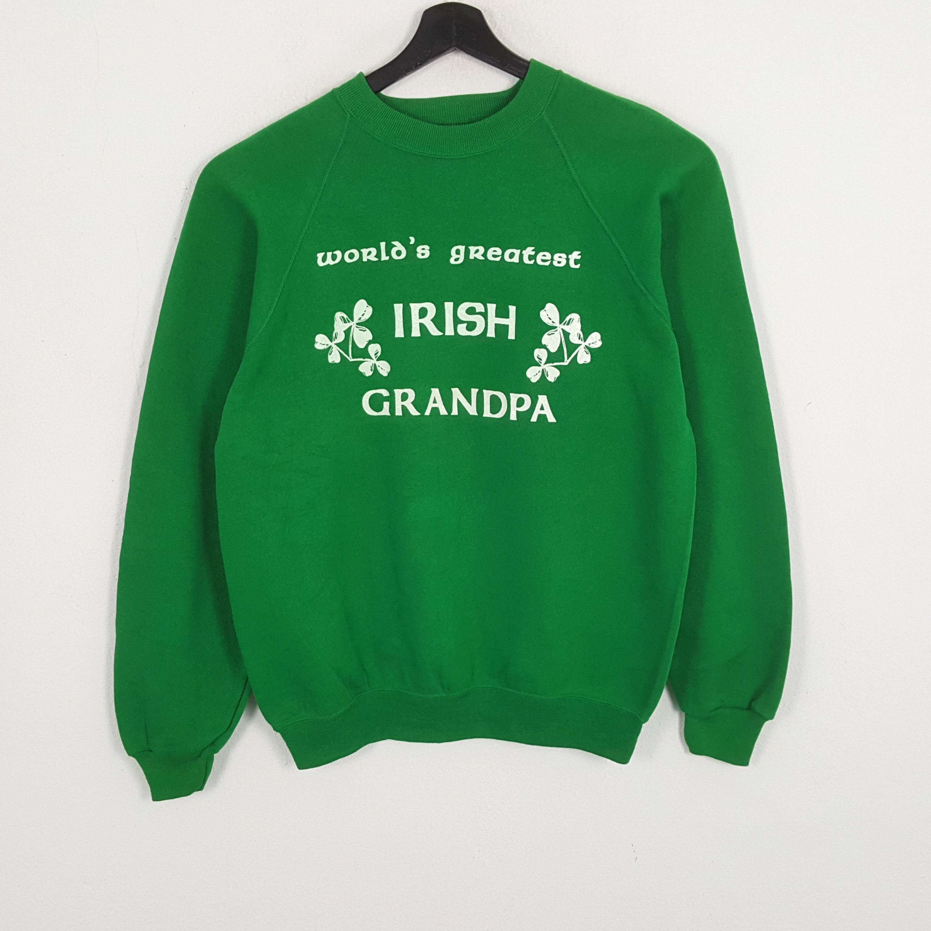 Vintage IRISH GRANDPA Vintage Sweatshirt Size US M / EU 48-50 / 2 - 1 Thumbnail