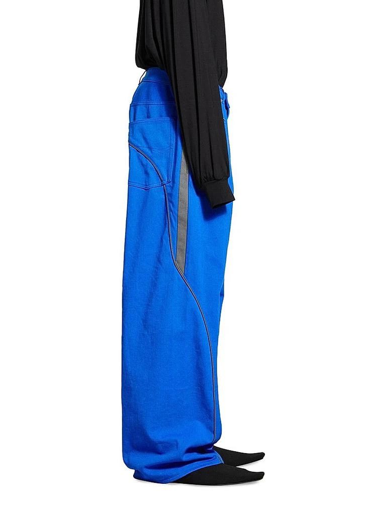 Balenciaga o1tr1nto0426 Tracksuit Denim Pants in Royal Blue Size US 32 / EU 48 - 4 Thumbnail