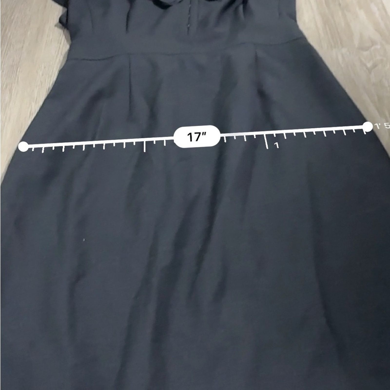 Rebecca Taylor Rebecca Taylor Dark Navy Blue Cap Short Sleeve Ruffle Dress Size XL / US 12-14 / IT 48-50 - 8 Thumbnail