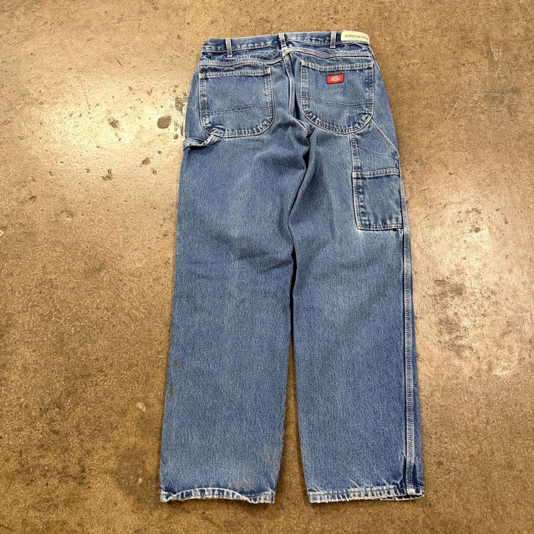 Dickies Dickies Jeans Carpenter Relaxed Fit 34x32 Blue Medium Wash Denim Workwear Men Vintage No Size US 34 / EU 50 - 3 Thumbnail