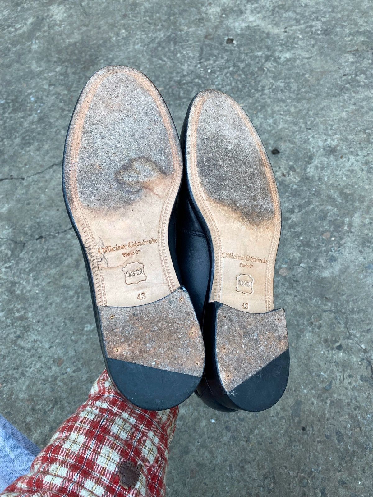 Officine Generale Officine Generale Black leather loafers size 43 Size US 9.5 / EU 42-43 - 11 Thumbnail