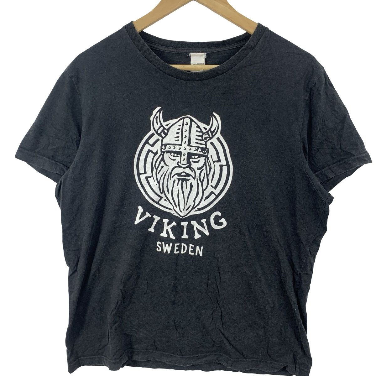 Vintage Vintage Viking Sweden Graphic Norse Warrior Print Tee Nordi Size US XL / EU 56 / 4 - 6 Thumbnail