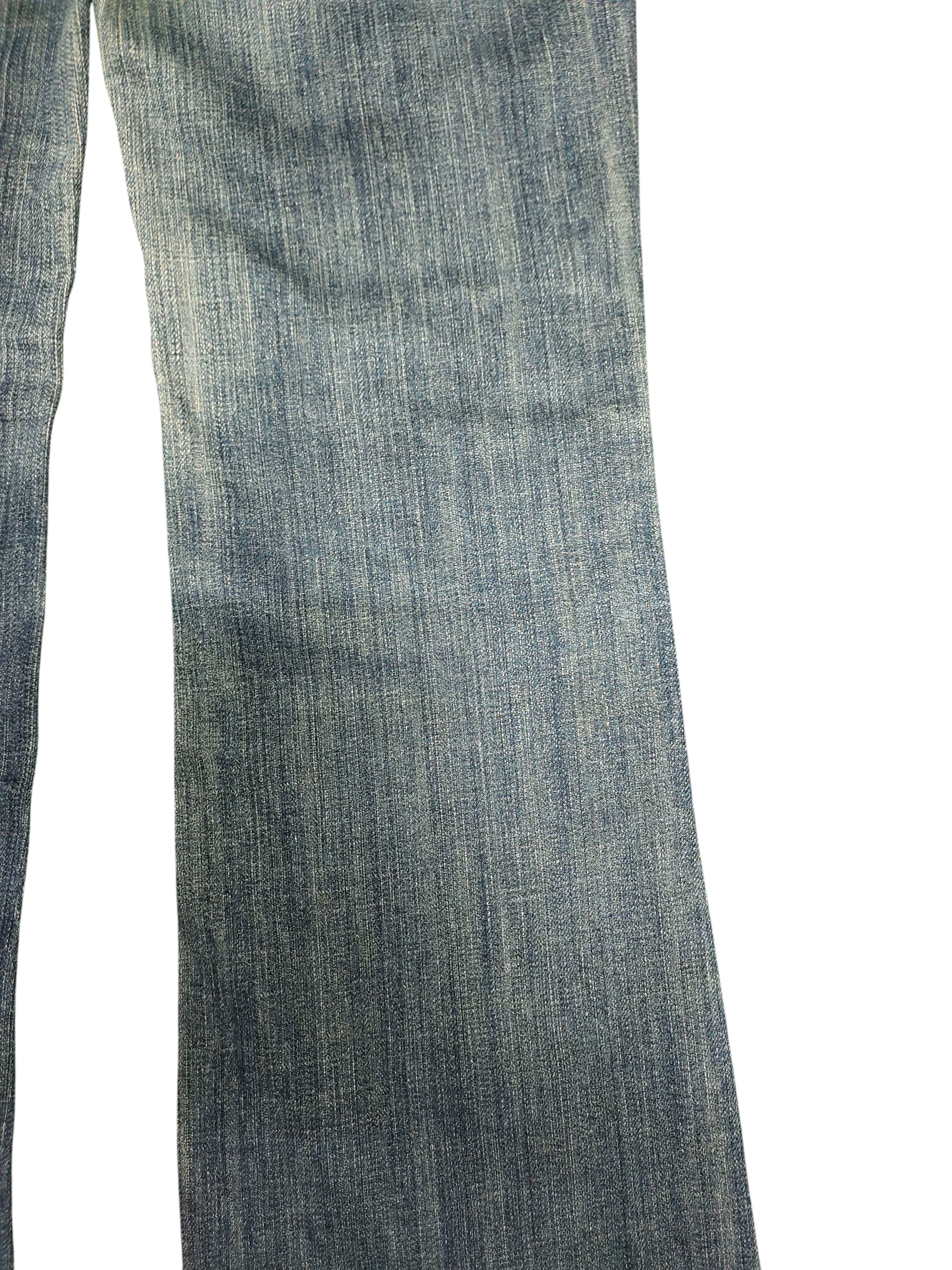 Mek Denim Flare Jeans Mek Denim Embroidered Denim Bootcut Low Rise Size US 27 - 4 Thumbnail