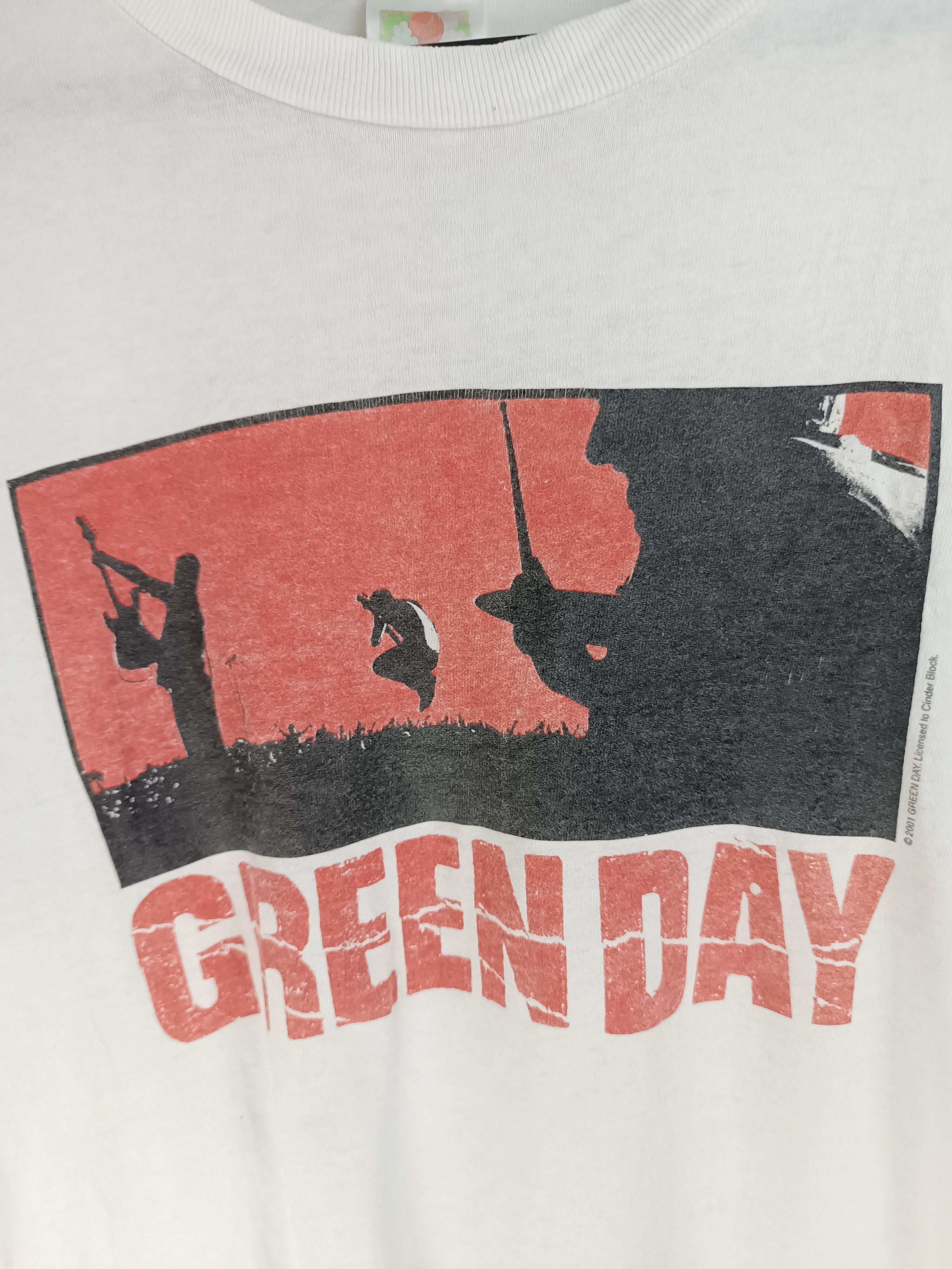 Band Tees VINTAGE 2001 GREEN DAY TOUR TEE WARNING AMERICAN IDIOT Size US M / EU 48-50 / 2 - 12 Thumbnail