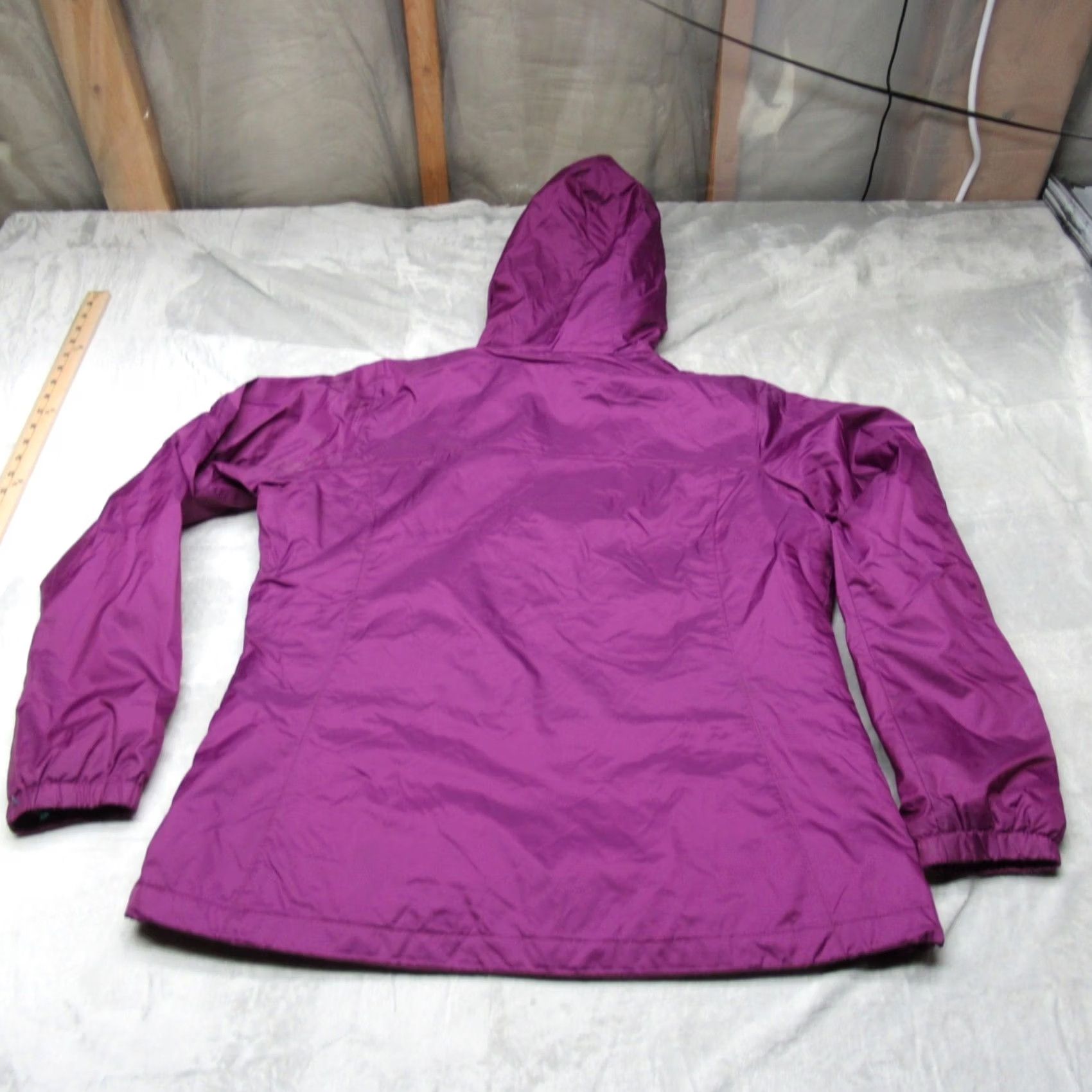 Rains Columbia Jacket Women Large Purple Insulated Switchback Sherpa FullZip Wind Rain Size L / US 10 / IT 46 - 2 Thumbnail