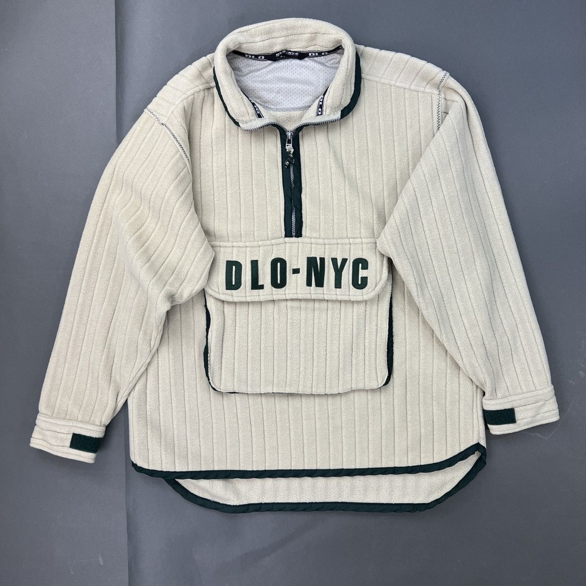 Vintage 90s DLO-NYC Quarter Zip Blanket Pullover Size US XL / EU 56 / 4 - 7 Thumbnail