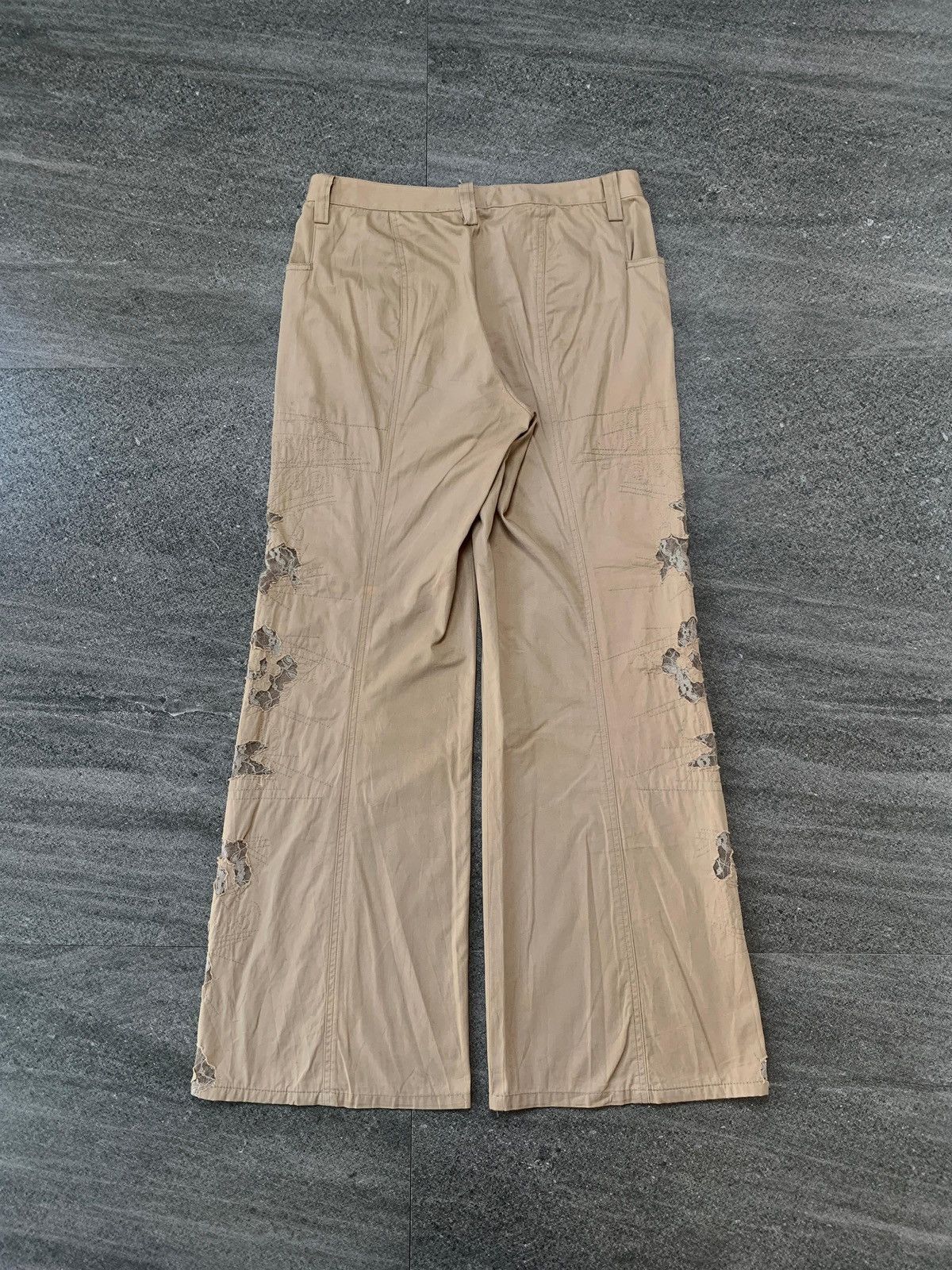 Issey Miyake Patchwork Brocade Wideleg Pants Size US 28 / EU 44 - 7 Thumbnail