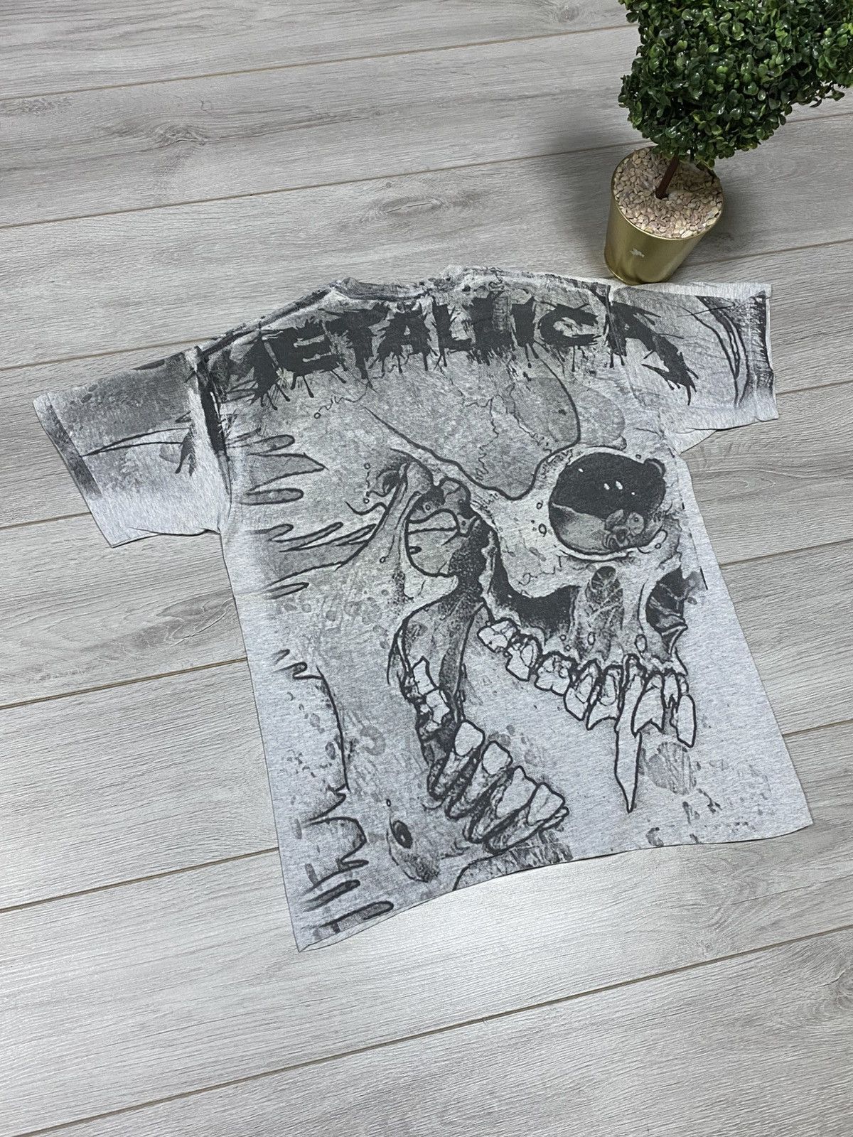 Metallica Metallica skull ☠️ blackened vintage over print t-shirt Size US L / EU 52-54 / 3 - 1 Thumbnail