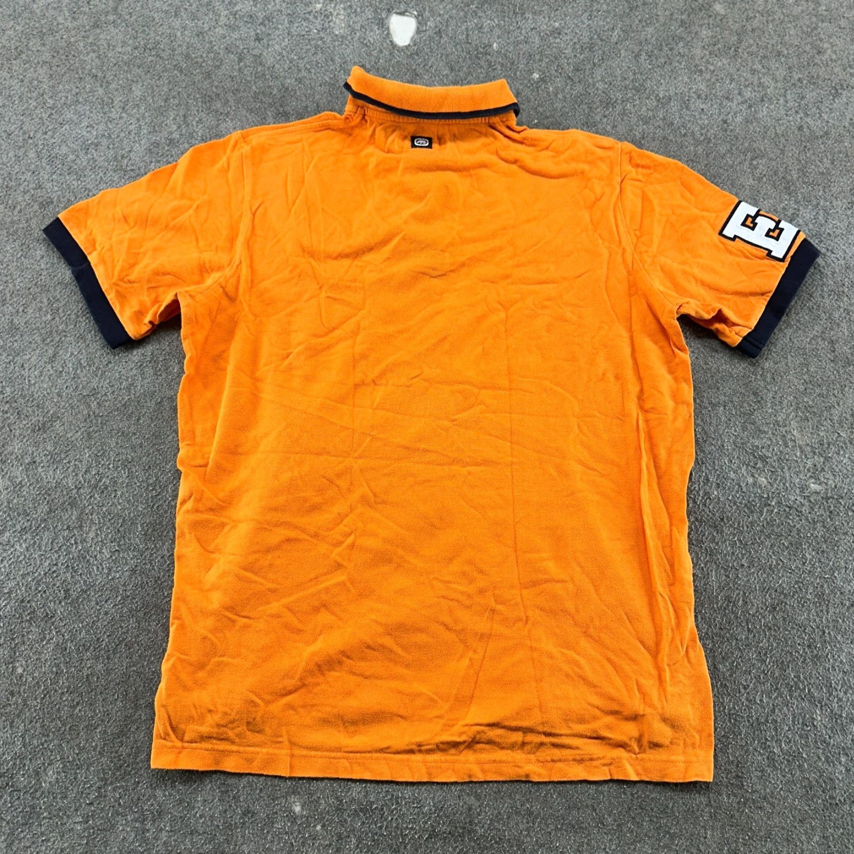 Ecko Unltd. VINTAGE Ecko Unltd. Polo Shirt Mens Large Orange Black Whale Logo Cotton Golf Size US L / EU 52-54 / 3 - 3 Thumbnail