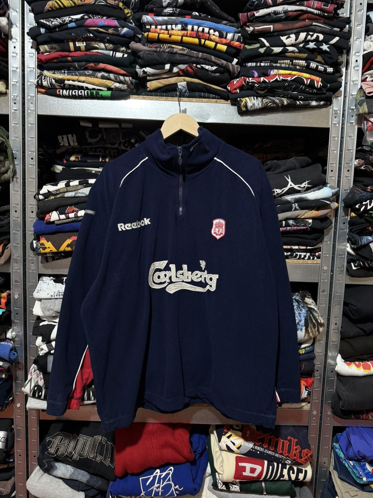 Reebok LIVERPOOL SOCCER TRAINING 1/4 ZIP SWEATSHIRT FLEECE REEBOK Size US XXL / EU 58 / 5 - 1 Thumbnail