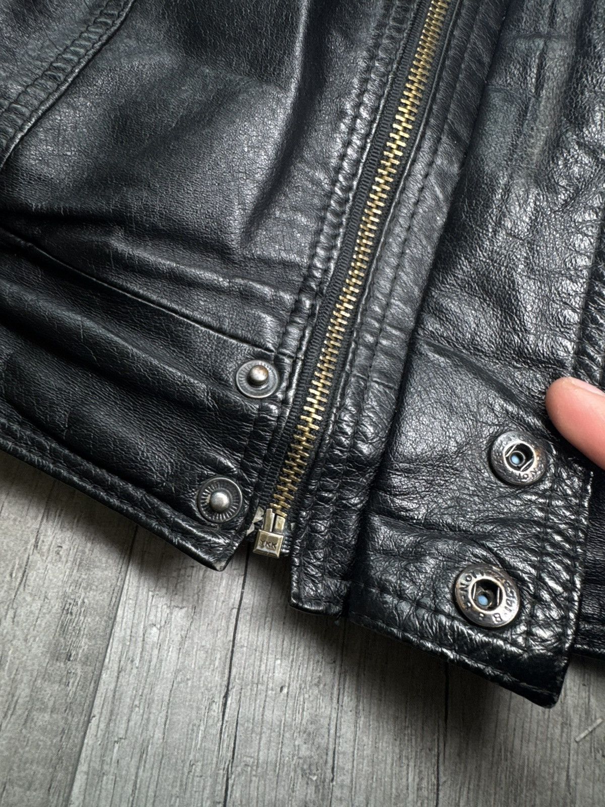 Vintage Vintage leather jacket L retro avant garde motor Size US L / EU 52-54 / 3 - 6 Thumbnail